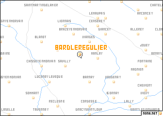 map of Bard-le-Régulier