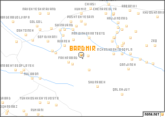 map of Bardmīr