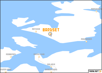 map of Bårdset