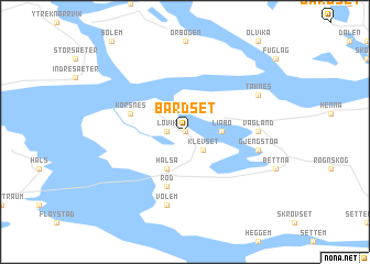 map of Bårdset