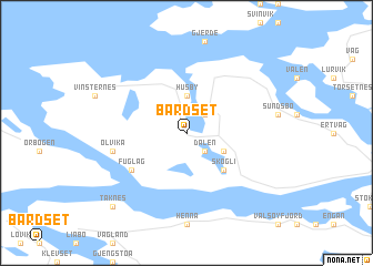 map of Bårdset