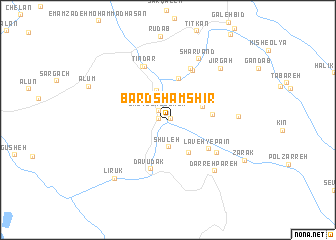 map of Bard Shamshīr