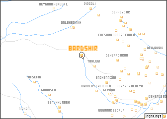 map of Bard Shīr