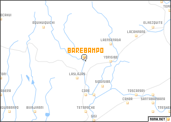 map of Barebampo