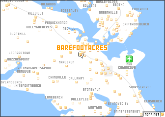 map of Barefoot Acres