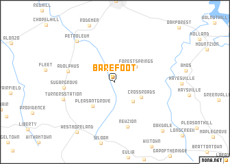 map of Barefoot