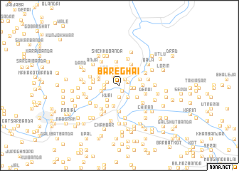map of Bāreghai