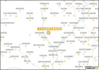 map of Baréguessin