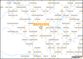 map of Barekane