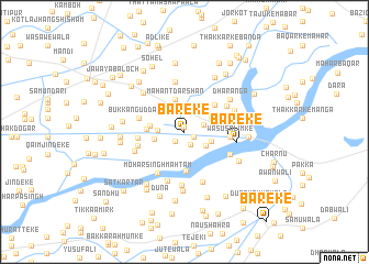 map of Bāreke