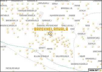 map of Bare Khelānwāla