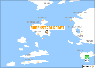 map of Barekstadlandet