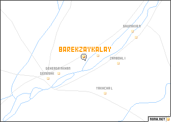 map of Bārekzay Kalay