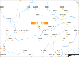 map of Baremakha