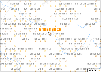 map of Bärenbach