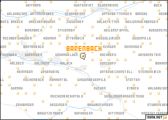 map of Bärenbach