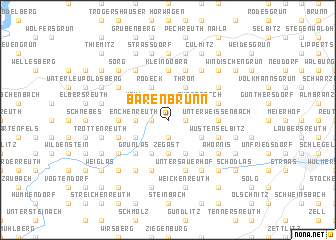 map of Bärenbrunn