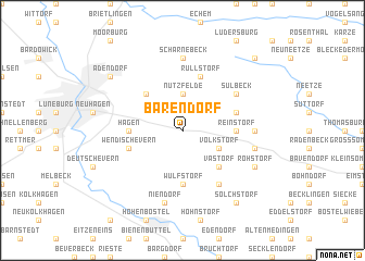 map of Barendorf