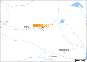 map of Bārenjegān