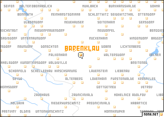 map of Bärenklau