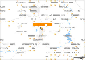 map of Bärenstein