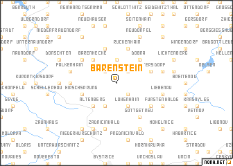 map of Bärenstein