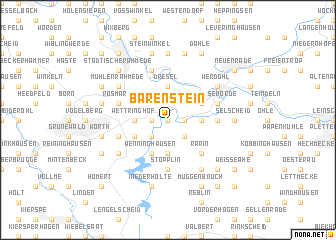 map of Bärenstein