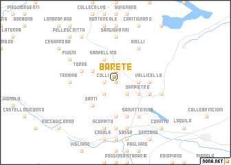 map of Barete