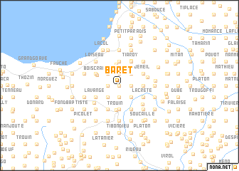 map of Baret