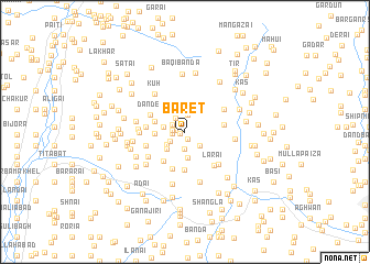 map of Baret