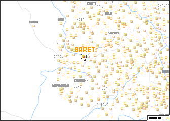 map of Baret