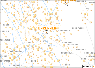 map of Bārewāla