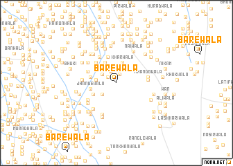 map of Bārewāla