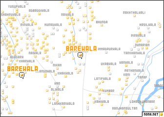 map of Bārewāla