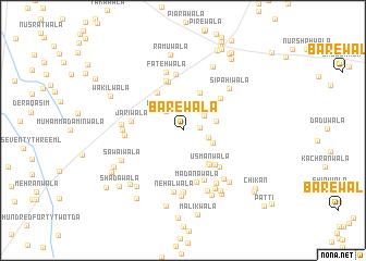 map of Bārewāla