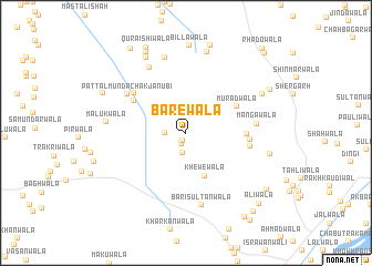 map of Bārewāla