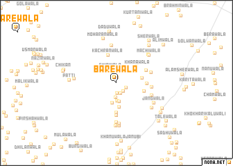 map of Barewāla