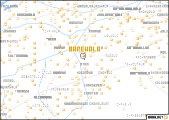 map of Bārewāla