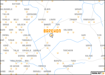 map of Barewon