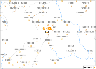 map of Baré