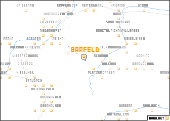 map of Bärfeld