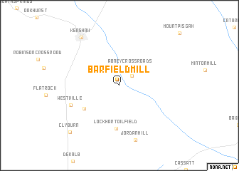 map of Barfield Mill