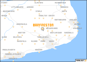 map of Barfreston