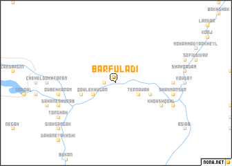 map of Bar Fūlādī