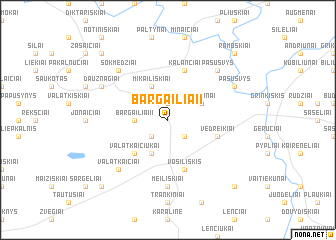 map of Bargailiai I