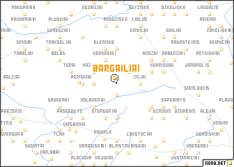 map of Bargailiai