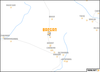 map of Bārgān