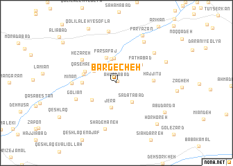 map of Bargecheh