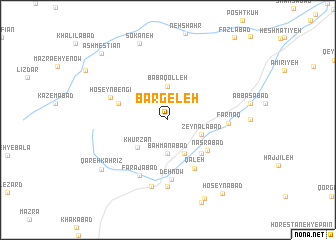 map of Bargeleh