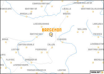 Bargemon (France) map - nona.net